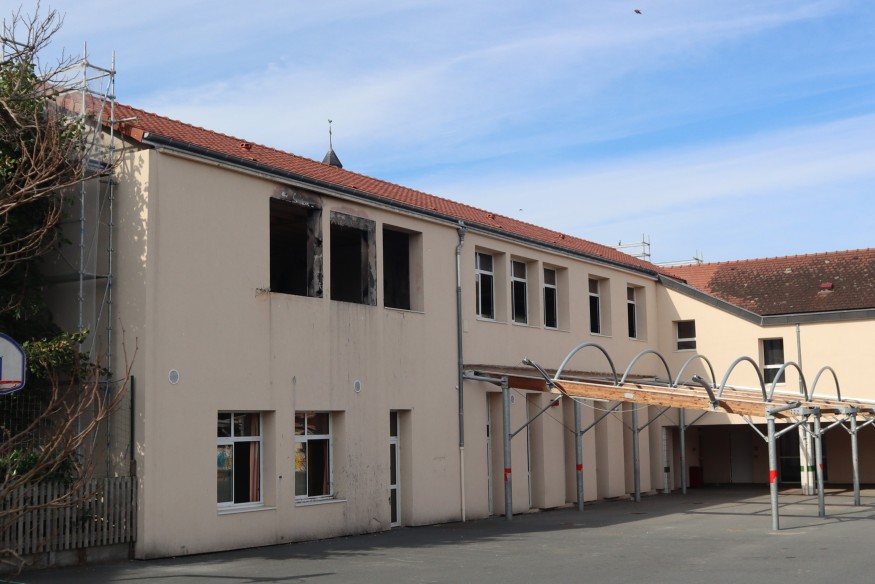 A Saint-Victor, la rénovation de l'école détruite par un incendie est déjà bien avancée