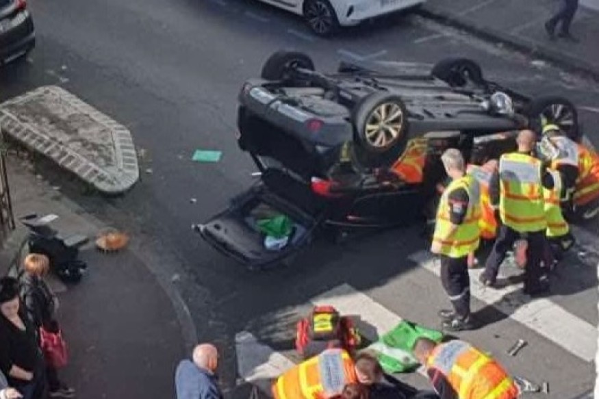 Deux blessés légers dans un accident spectaculaire rue Barathon